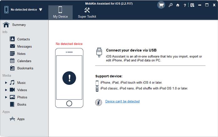 Mobikin Assistant for iOS下载,手机助手,手机管理,文件备份